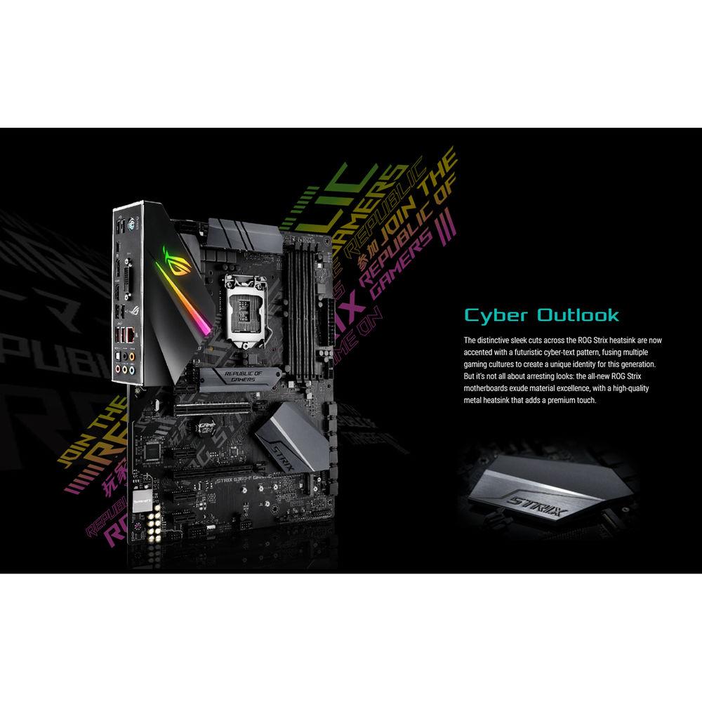 ASUS Republic of Gamers Strix B360-F Gaming LGA 1151 ATX Motherboard