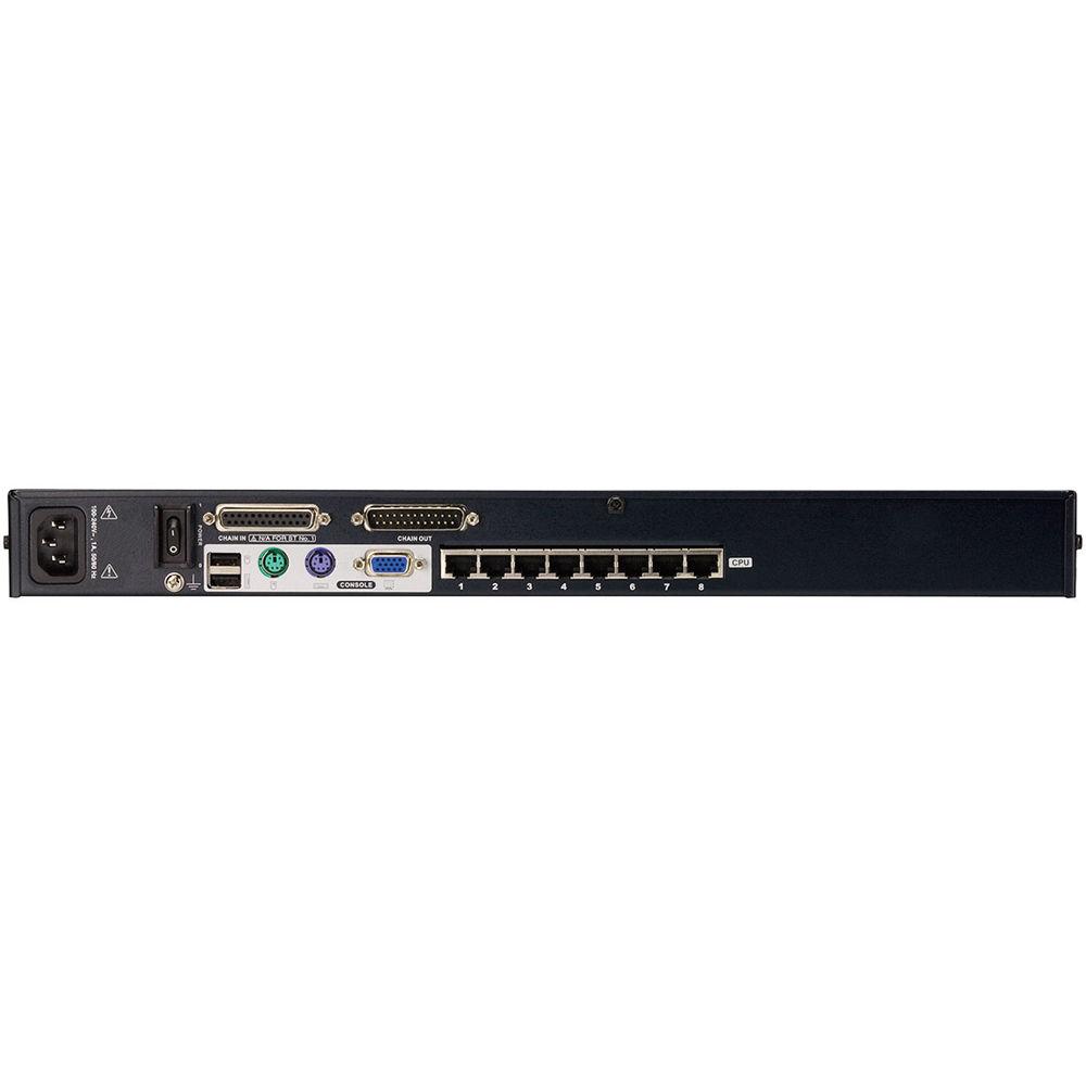 ATEN KH1508A 8-port Cat 5 High-Density KVM Switch with Eight KA9520 PS 2 VGA CPU Adapters