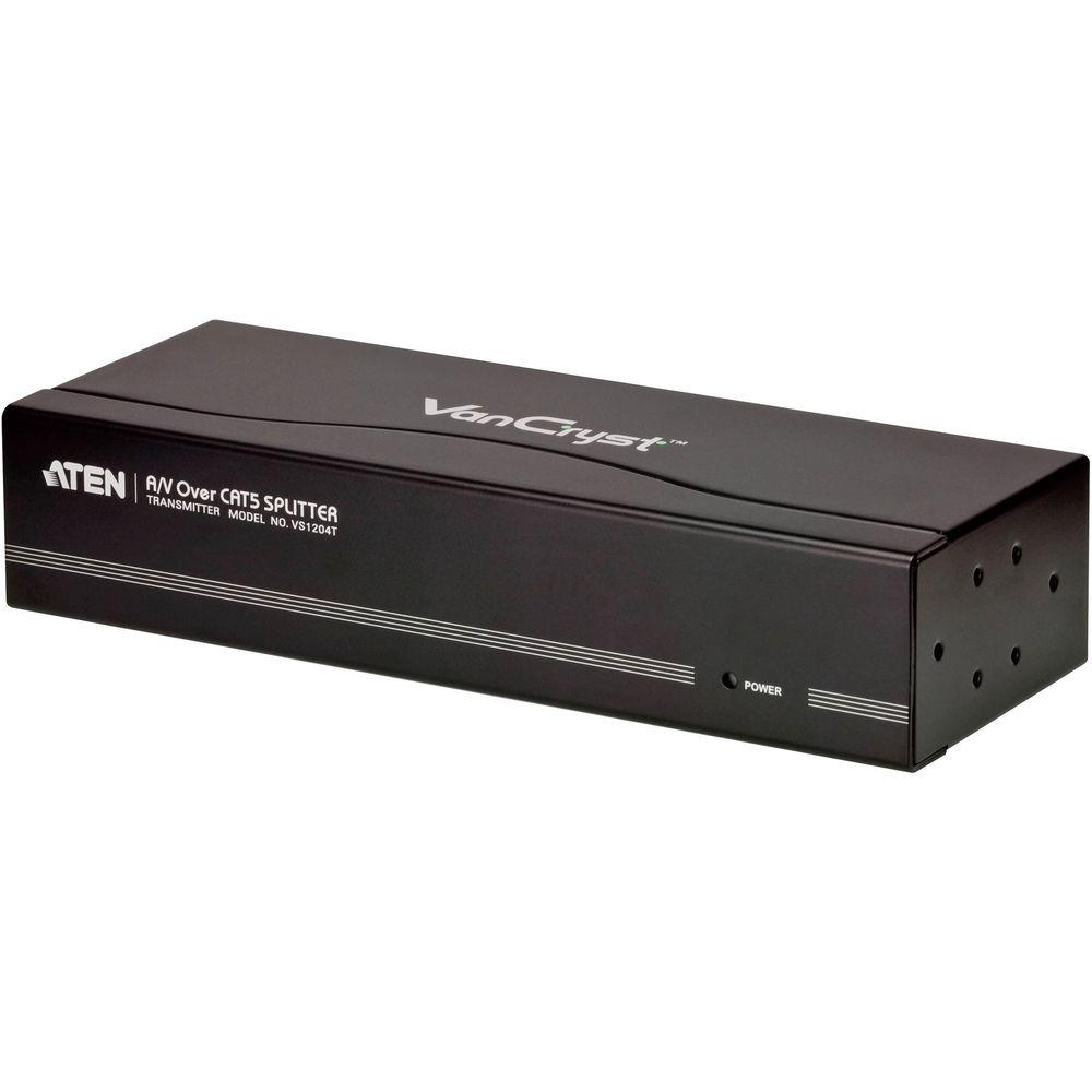 ATEN VS1204KIT1 4-Port A V over Cat 5 Splitter and Two Mini Cat 5 A V Receiver Kit