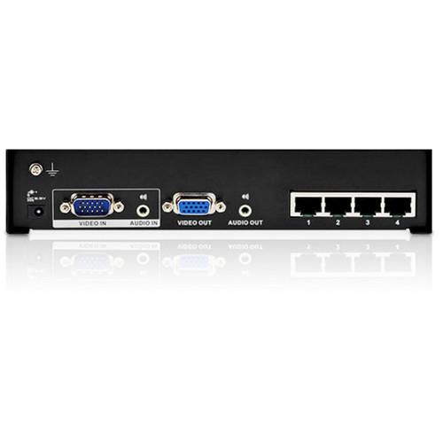 ATEN VS1204KIT1 4-Port A V over Cat 5 Splitter and Two Mini Cat 5 A V Receiver Kit