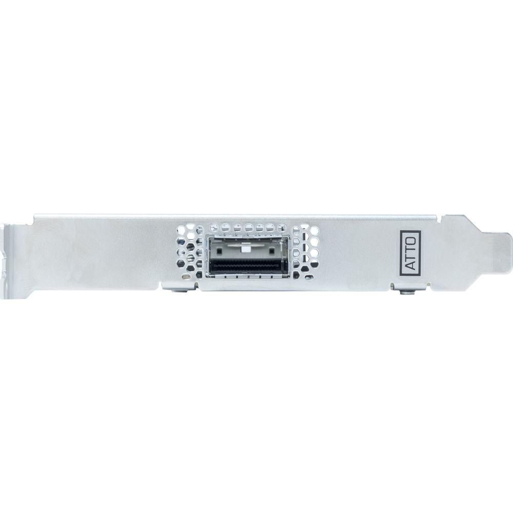 ATTO Technology FastFrame N351 QSFP28 Single-Port 50GbE PCIe 3.0 Optical Interface