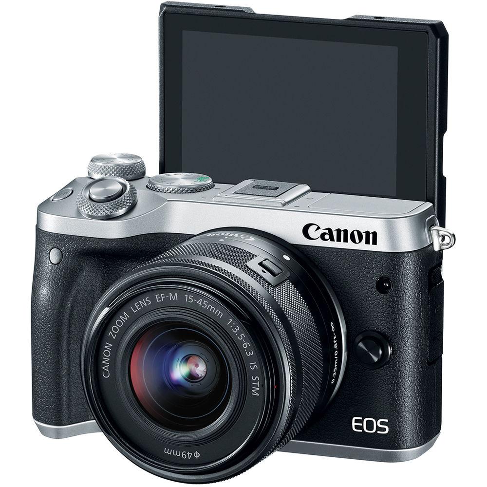 Canon EOS M6 Mirrorless Digital Camera with 15-45mm Lens