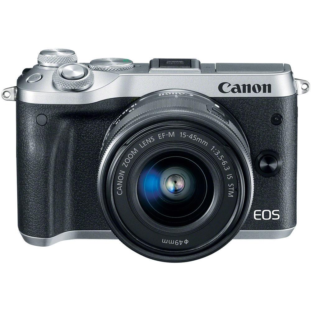 Canon EOS M6 Mirrorless Digital Camera with 15-45mm Lens