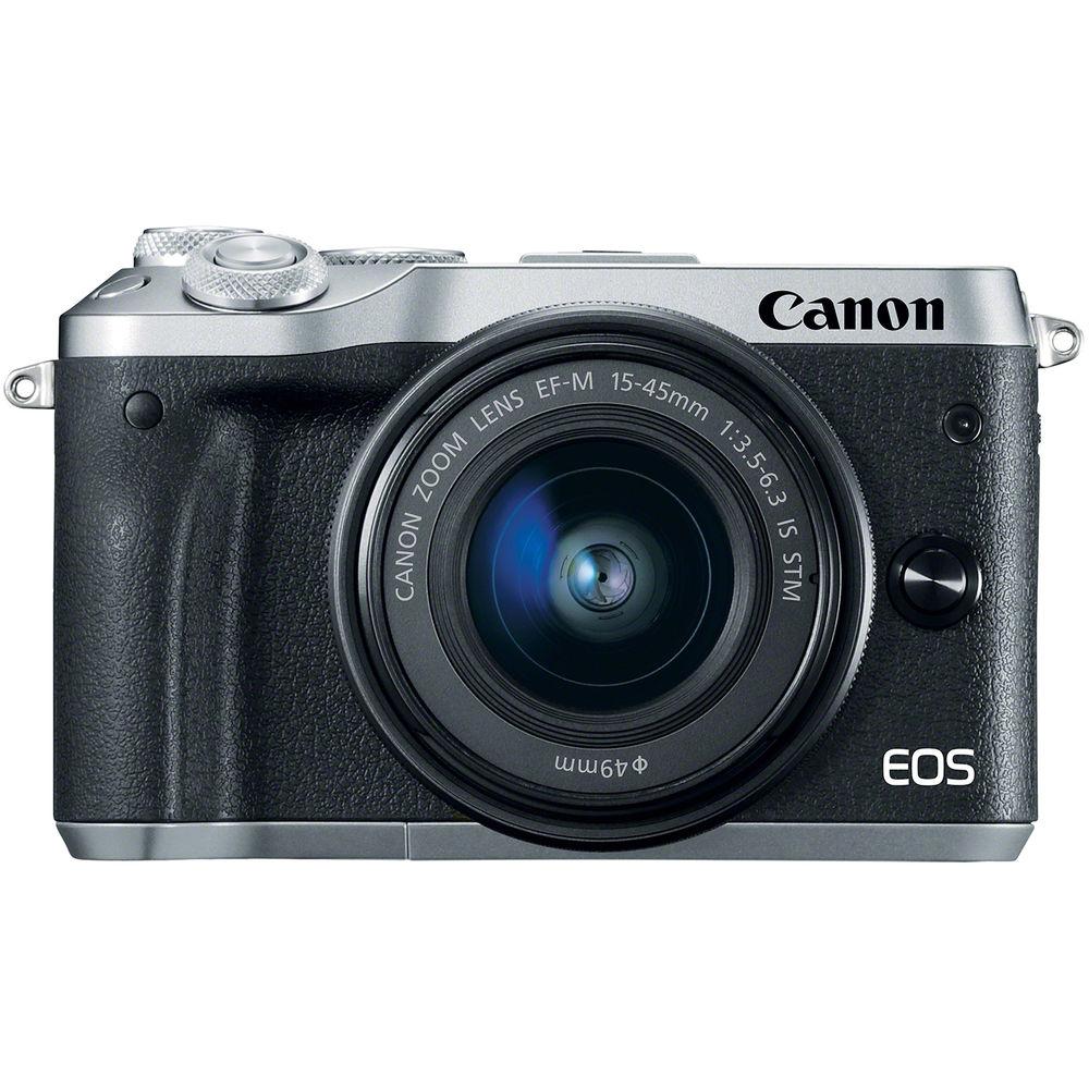 Canon EOS M6 Mirrorless Digital Camera with 15-45mm Lens