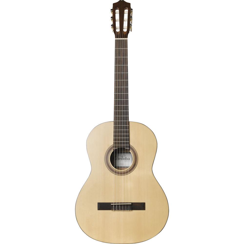 Cordoba CP100 Iberia Series Nylon-String Classical Guitar Pack with Tuner, Picks & Gig Bag