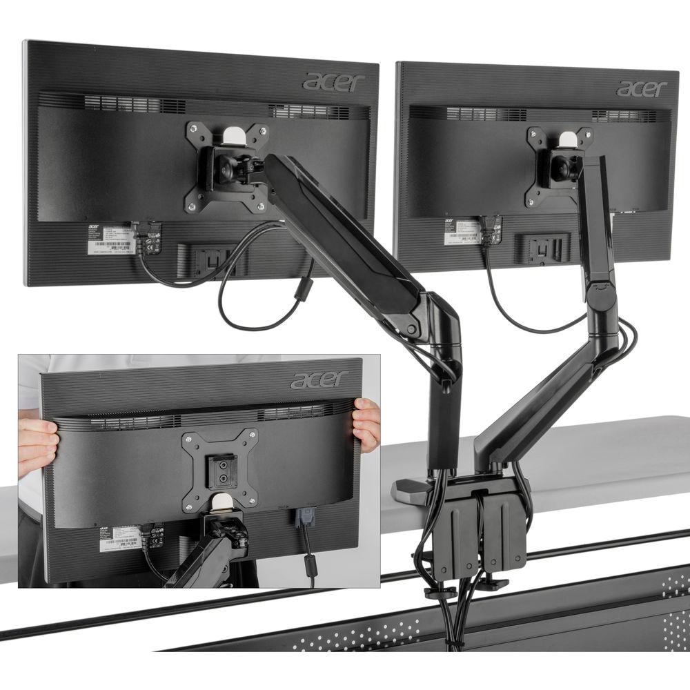 Gabor LeviTouch Dual-Arm Monitor Desktop Mount