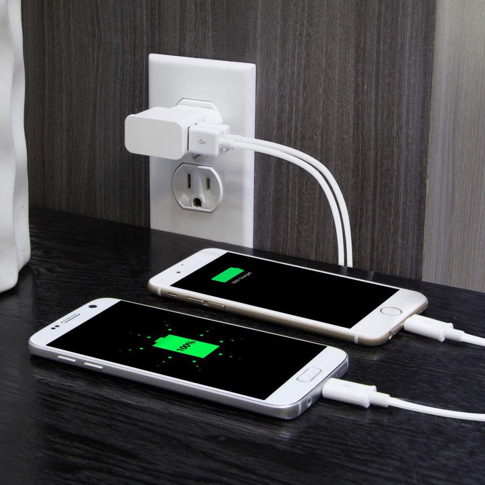HyperGear Dual USB Wall Charger with Micro-USB Cable