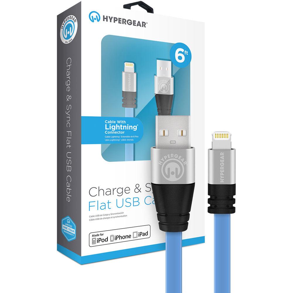HyperGear Flexi MFi Lightning Charge & Sync Flat USB Cable