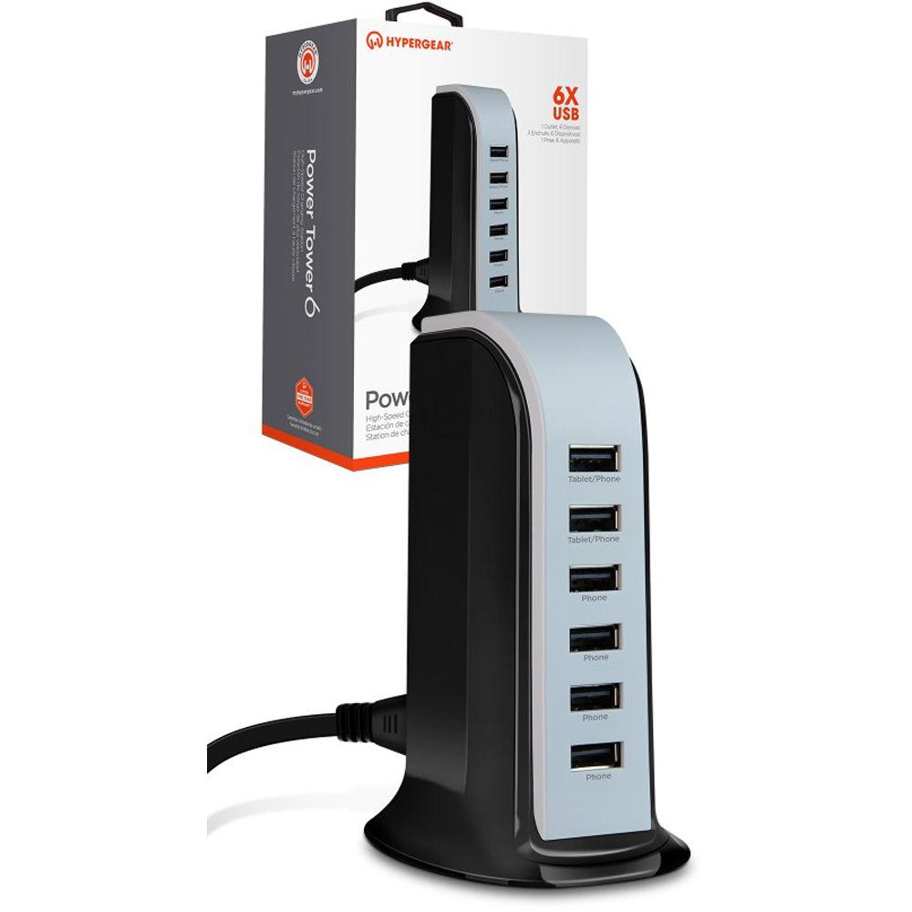 HyperGear Power Tower 6 High-Speed Charging Station