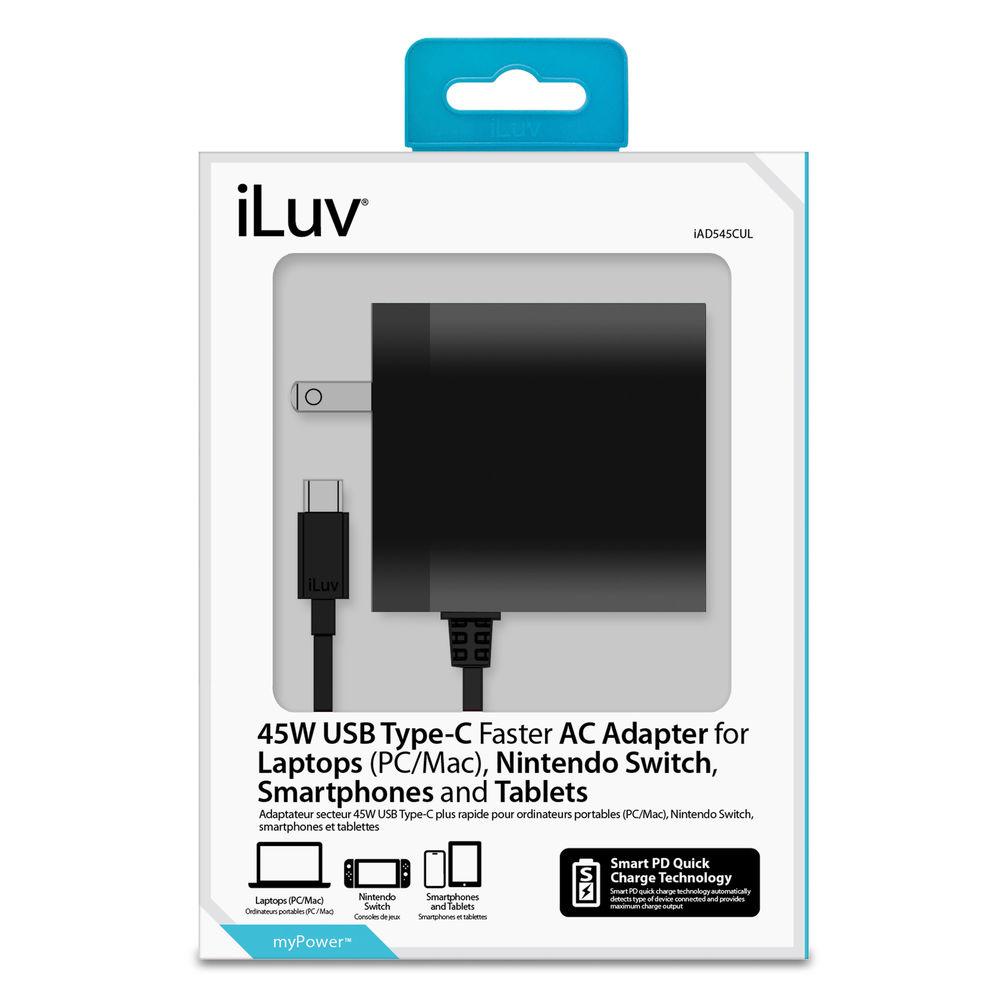 iLuv 45W USB Type-C Wall Charger