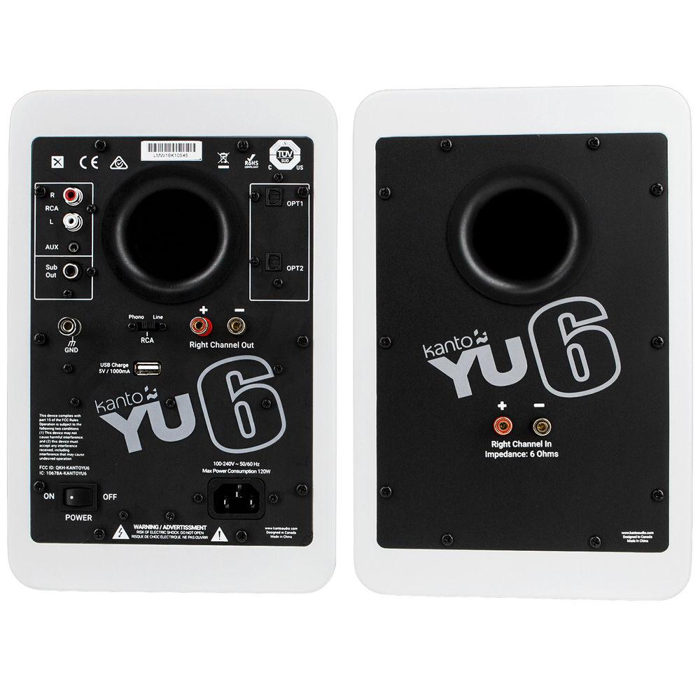 Kanto Living YU6 2-Way Powered Bookshelf Speakers