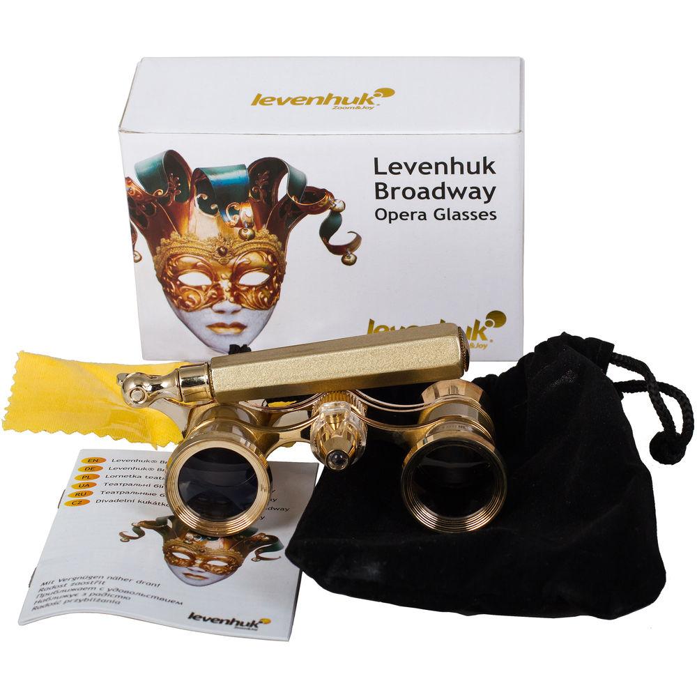 Levenhuk Broadway 325N Opera Glasses with Lorgnette
