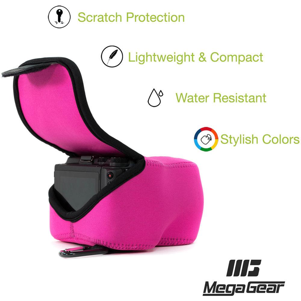 MegaGear MG868 Ultra Light Neoprene Case with Carabiner for Fujifilm X-T2 with 18-55mm