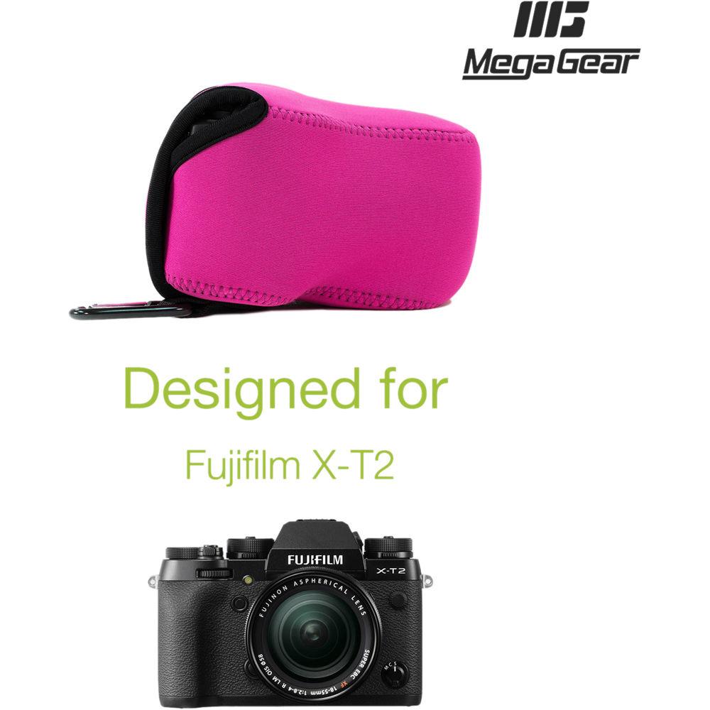 MegaGear MG868 Ultra Light Neoprene Case with Carabiner for Fujifilm X-T2 with 18-55mm