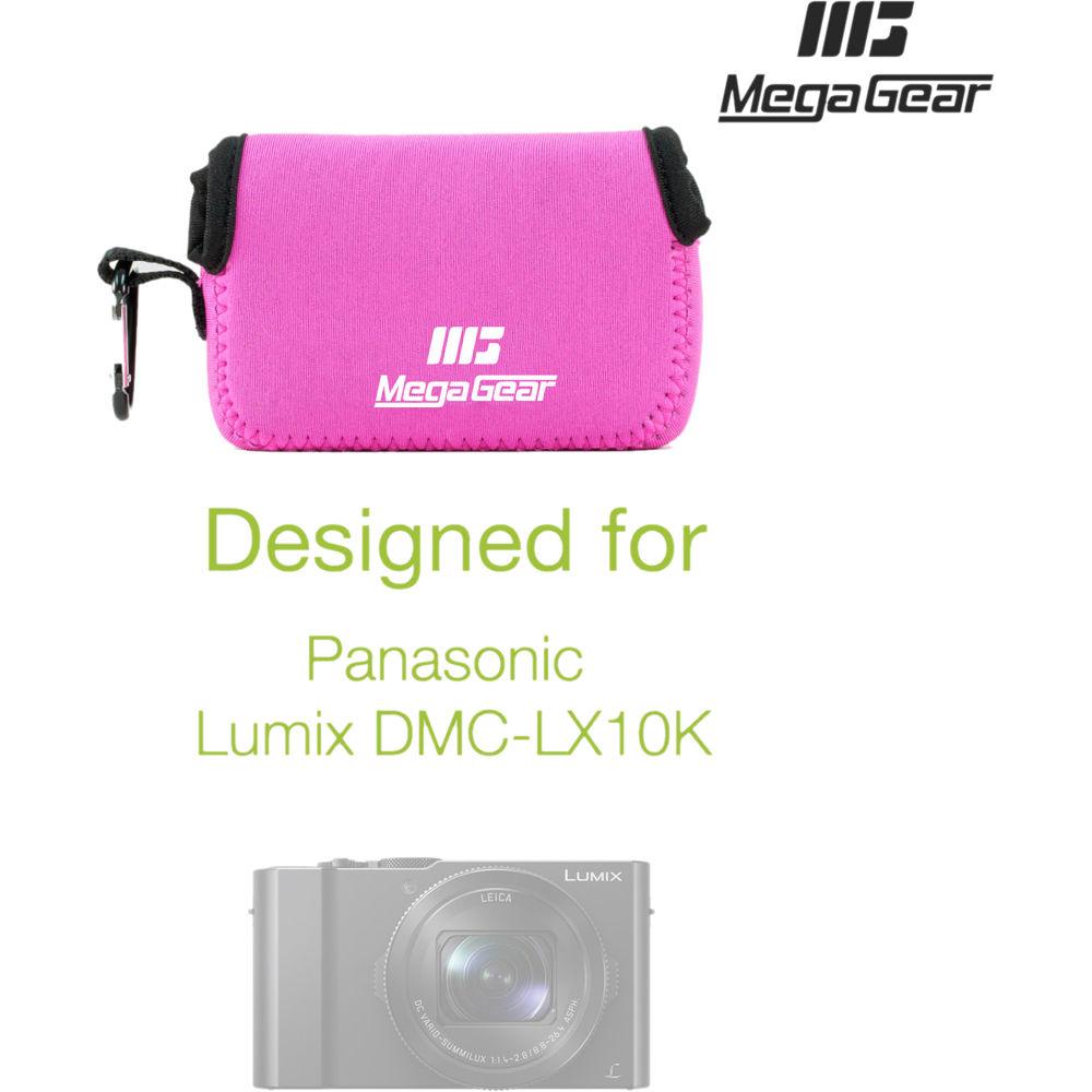 MegaGear Ultra-Light Neoprene Camera Case with Carabiner for Panasonic LUMIX DMC-LX10K