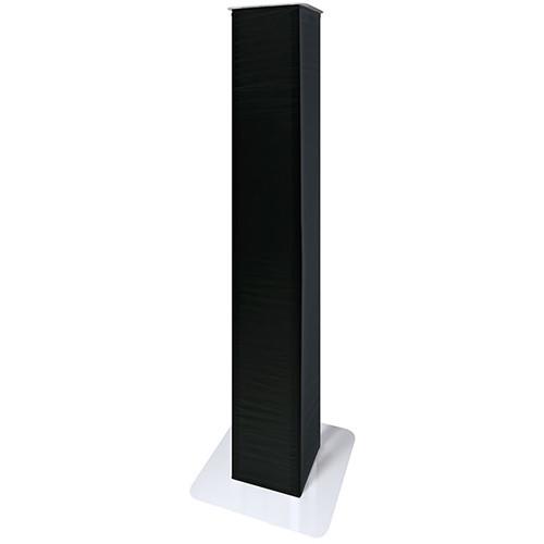Novopro PS1XL Height-Adjustable Podium Stand with White & Black Scrims