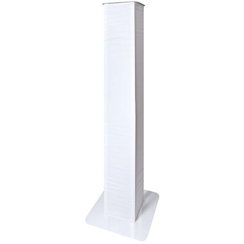 Novopro PS1XL Height-Adjustable Podium Stand with White & Black Scrims
