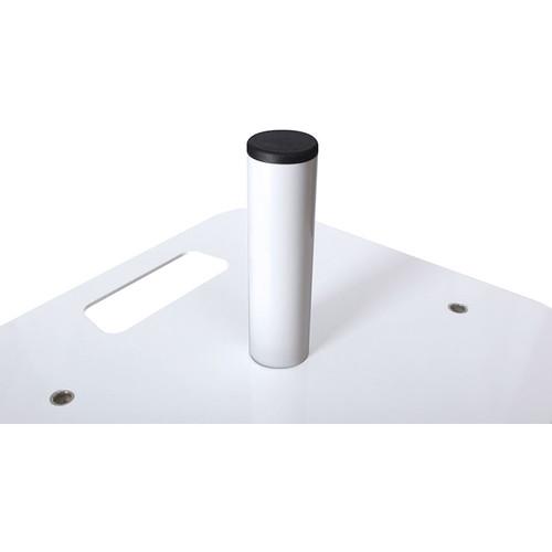 Novopro PS1XL Height-Adjustable Podium Stand with White & Black Scrims