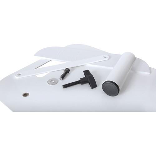 Novopro PS1XL Height-Adjustable Podium Stand with White & Black Scrims