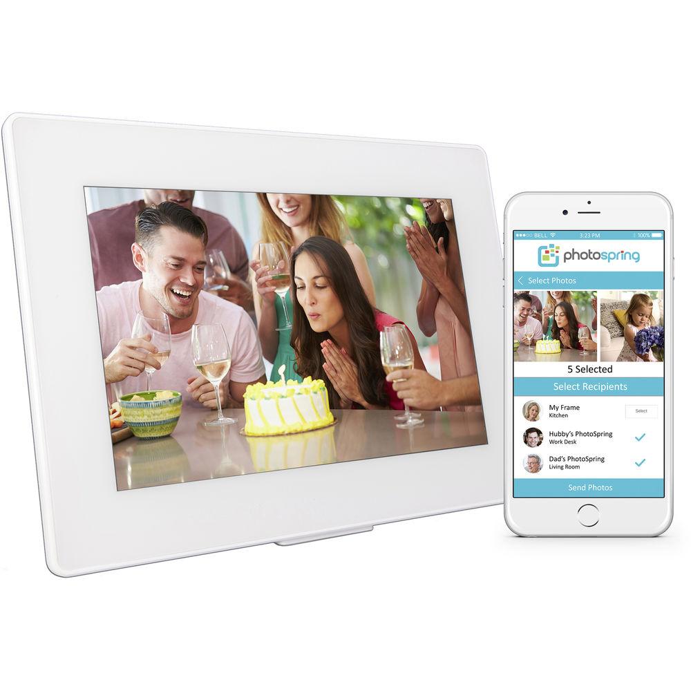 PhotoSpring 10.1" Digital Frame with 32GB Built-In Memory