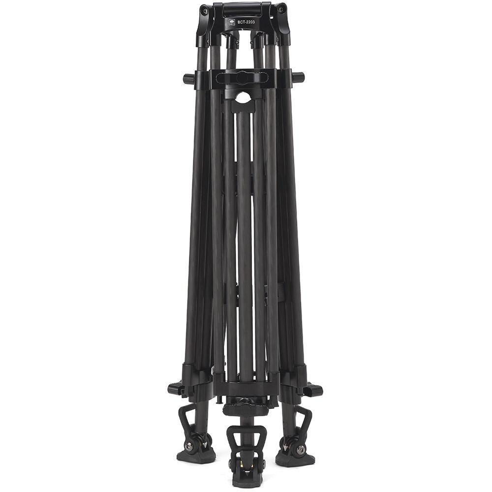Sirui BCT-2203 Professional 3-Section Carbon Fiber Video Tripod with 75mm Bowl