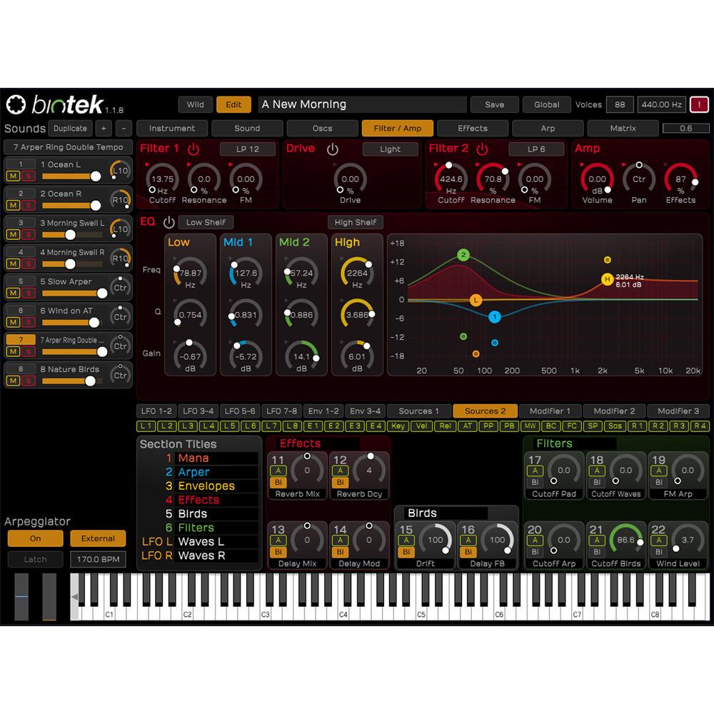 tracktion BioTek - Organic Synthesizer Plug-In