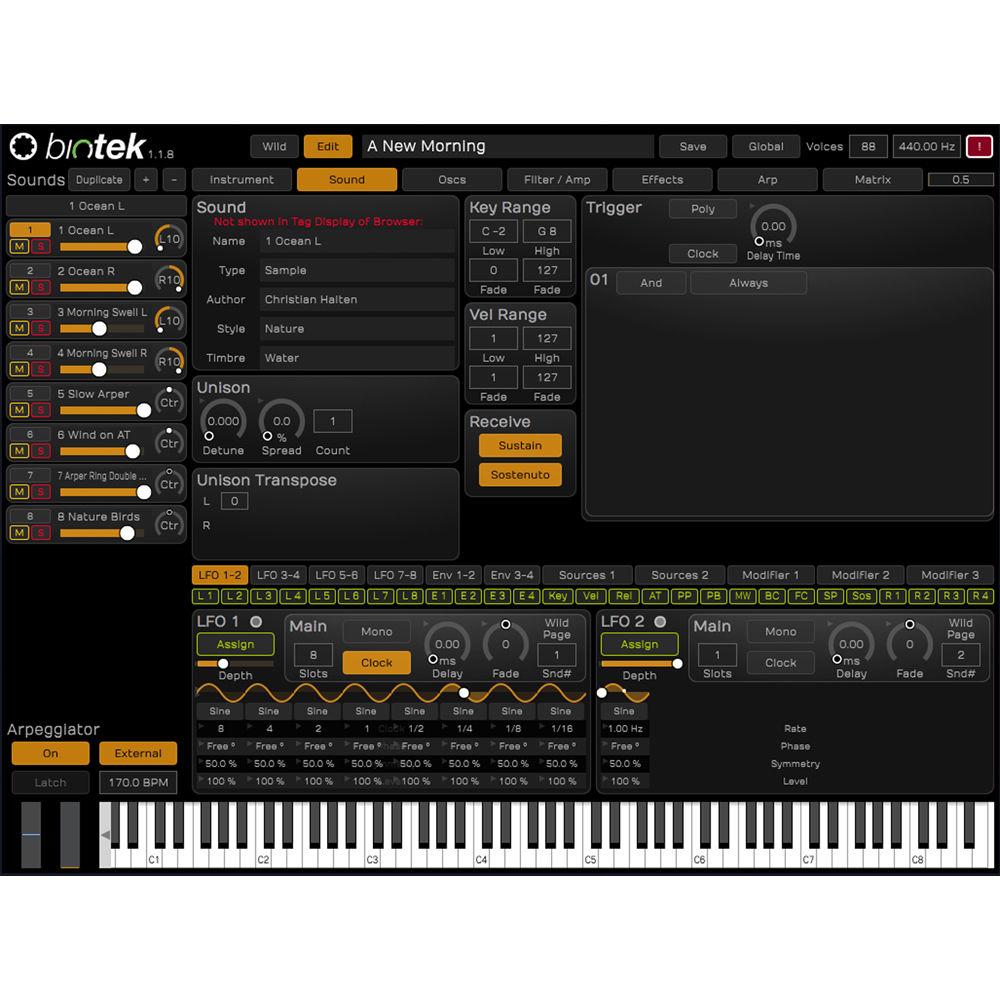tracktion BioTek - Organic Synthesizer Plug-In