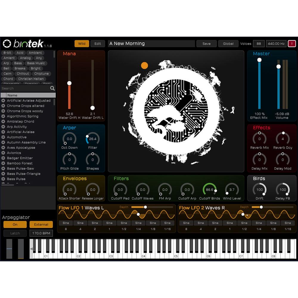 tracktion BioTek - Organic Synthesizer Plug-In