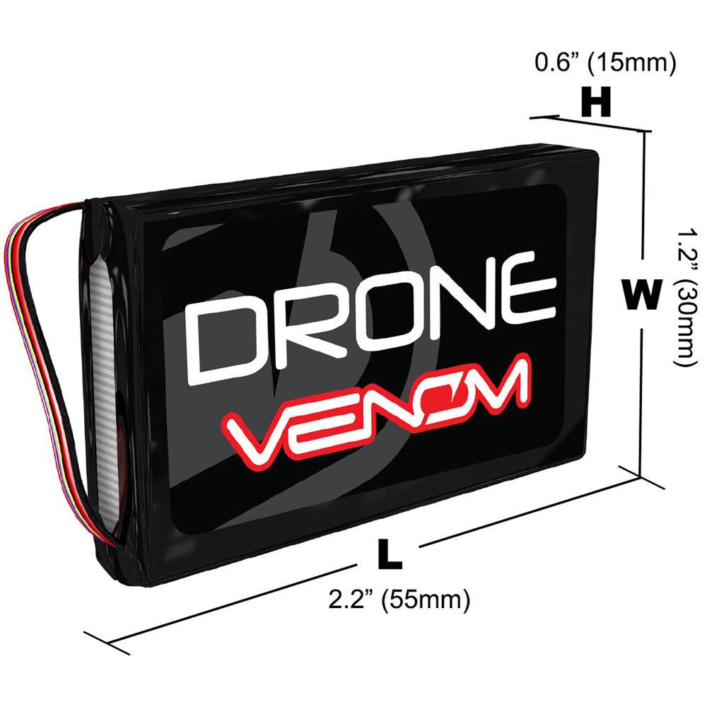 Venom Group Venom 50C 2S 850mAh 7.4V Lipo Drone Battery With Jst Plug
