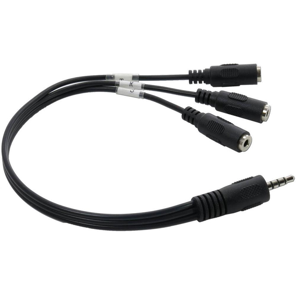 X-keys XK-1442-ORGB-BU USB 3-Switch Interface Bundle with 3 Orby Switches & TRRS 3-Way Splitter Cord