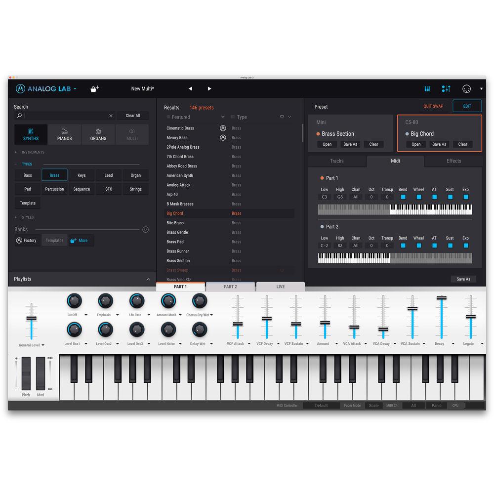 Arturia Analog Lab 3 Ultimate Keyboard Sound Collection License