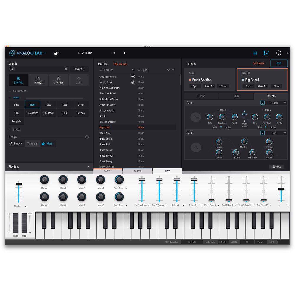 Arturia Analog Lab 3 Ultimate Keyboard Sound Collection License