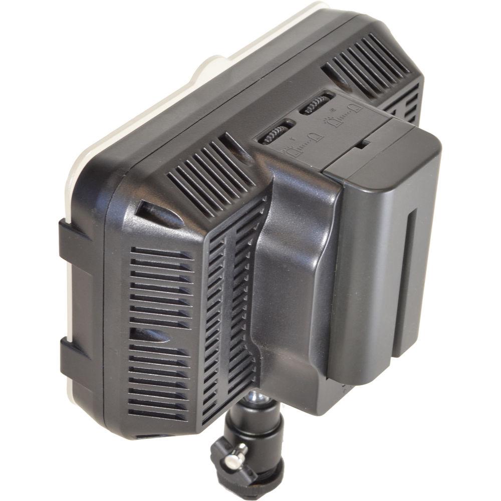 Bescor XT160 Bi-Color LED On-Camera Light with Battery, Charger & AC Adapter