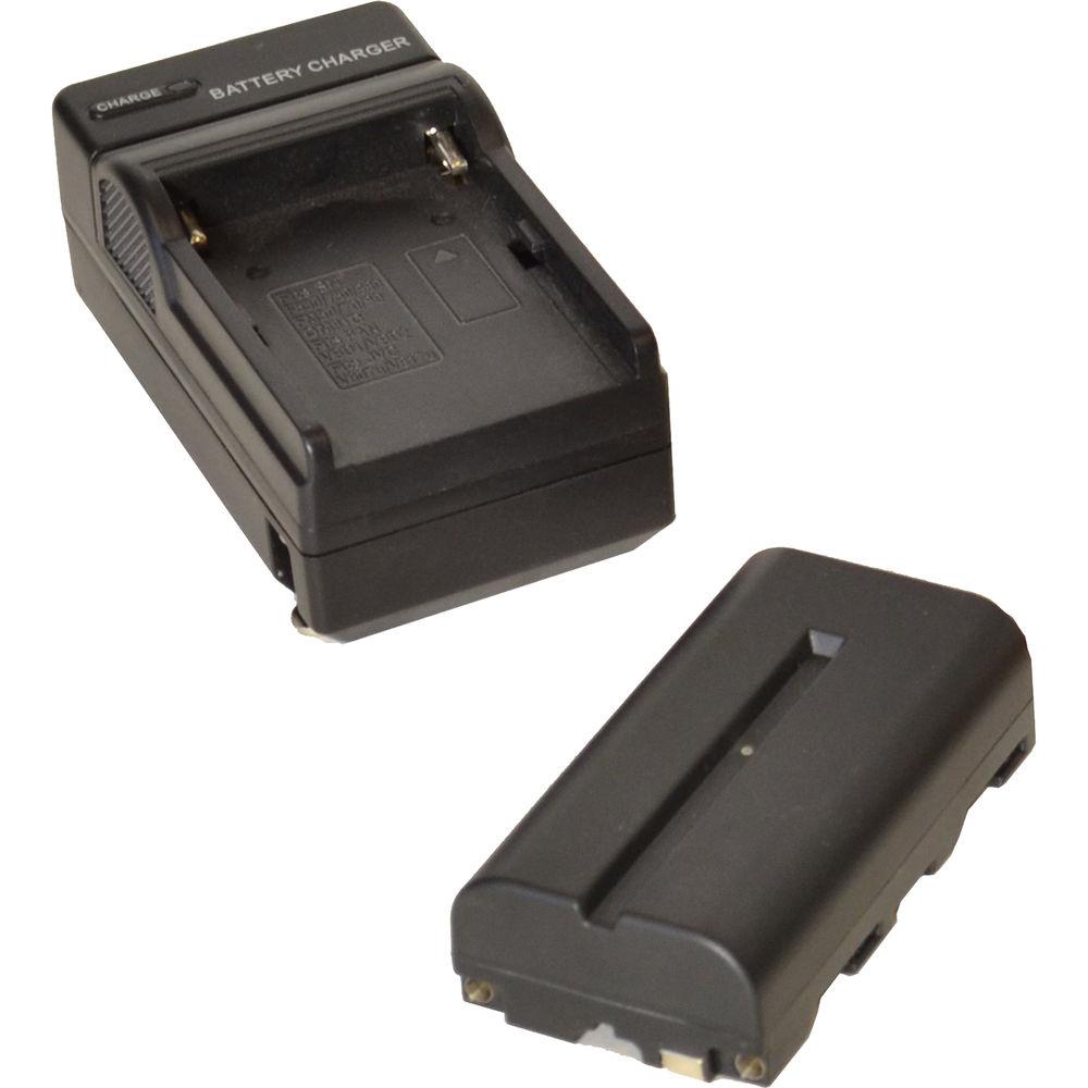 Bescor XT160 Bi-Color LED On-Camera Light with Battery, Charger & AC Adapter