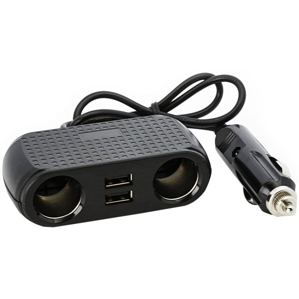 Bracketron DuoPort Dual 12V Socket USB Adapter