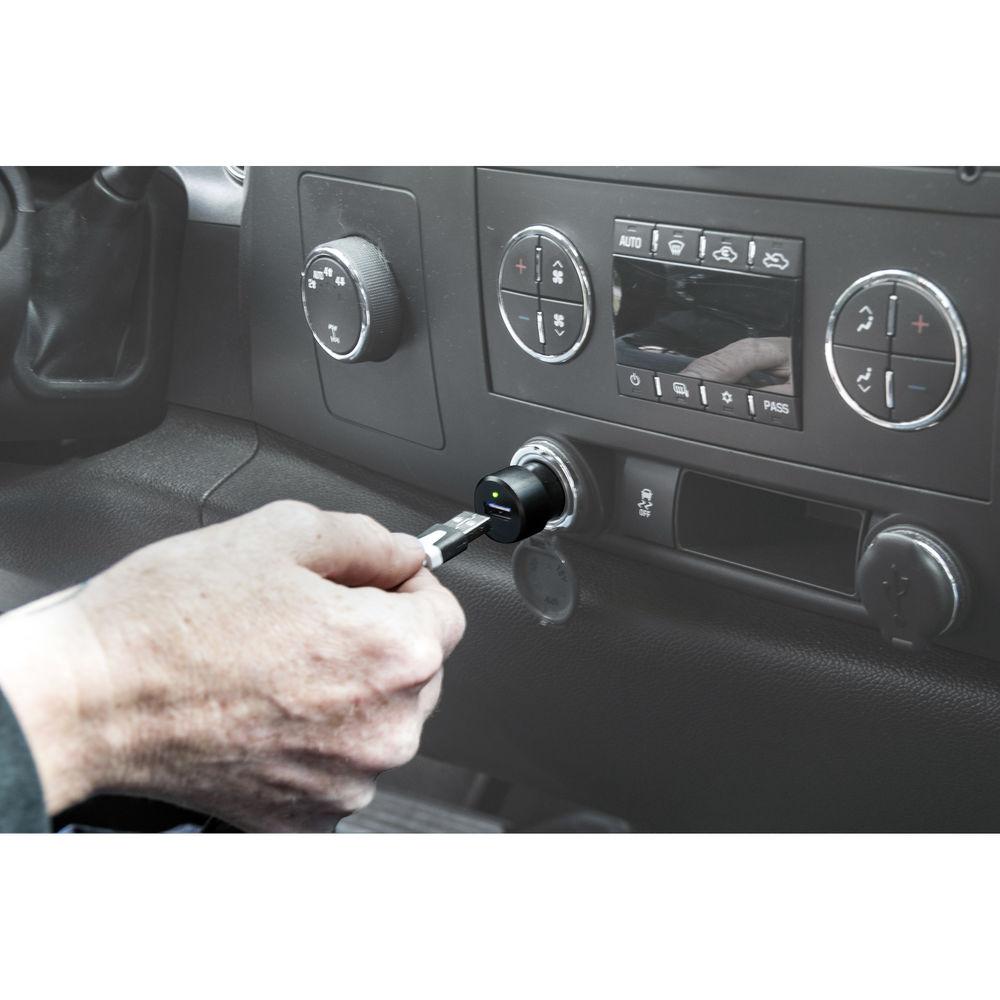 Bracketron EZCharge Pro 2.4A Two-Way USB Car Charger