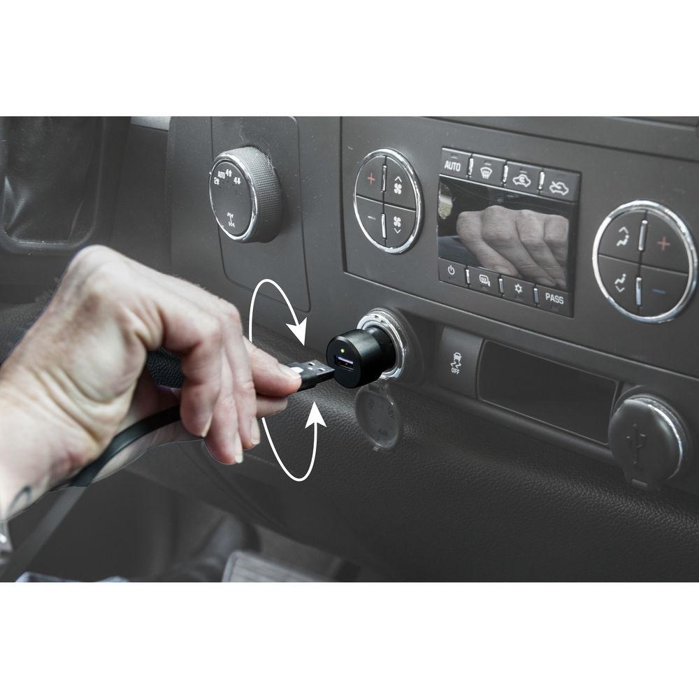 Bracketron EZCharge Pro 2.4A Two-Way USB Car Charger