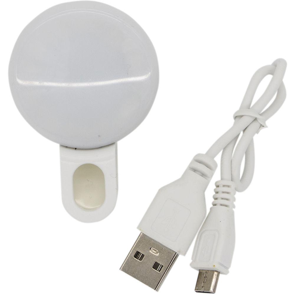 Dot Line Bi-Color Round Light with 20 LEDs & Phone Clip