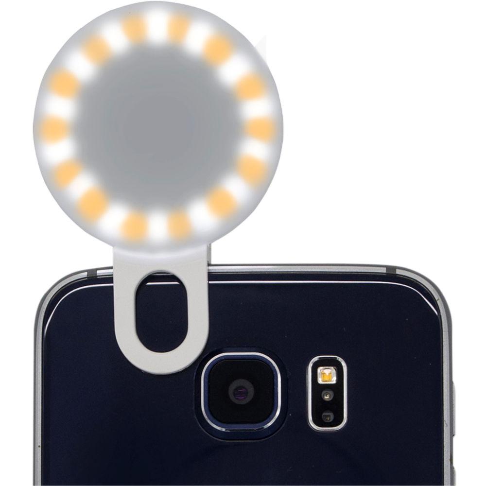 Dot Line Bi-Color Round Light with 20 LEDs & Phone Clip