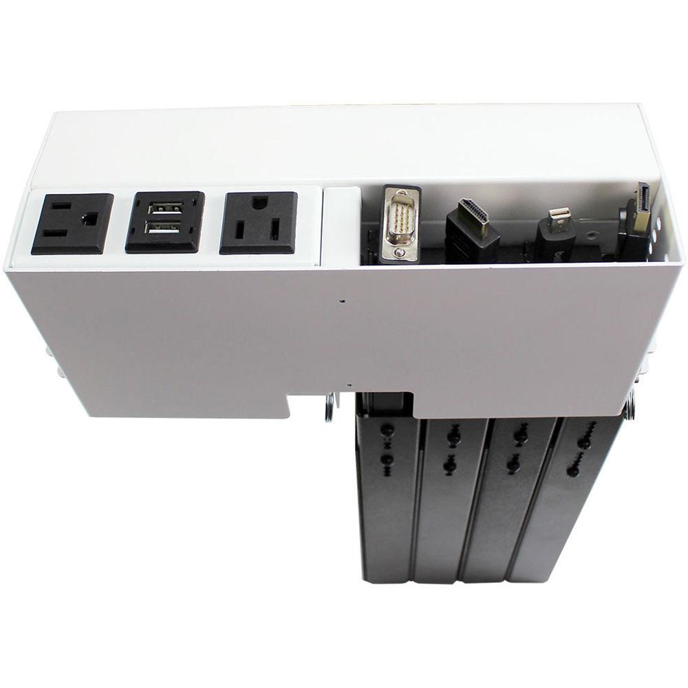 FSR Table-Edge Box for 2 T6 Large Brackets Up to 8 TBRT Cable Retractors