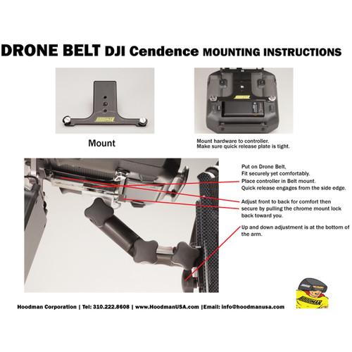 Hoodman Drone Controller Support Belt with DJI Cendence Mount Kit