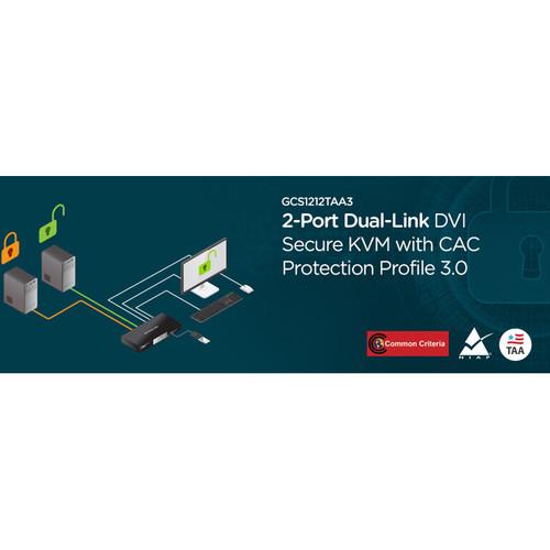 IOGEAR 2-Port Dual-Link DVI Secure KVM Switch