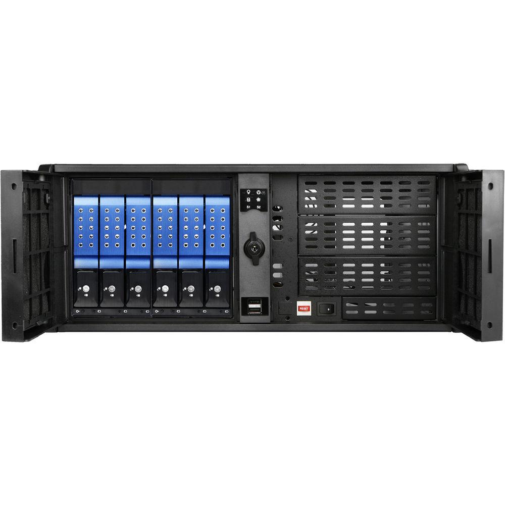 iStarUSA Compact Stylish Trayless Rackmount Chassis for Six 3.5" Hotswap Drives