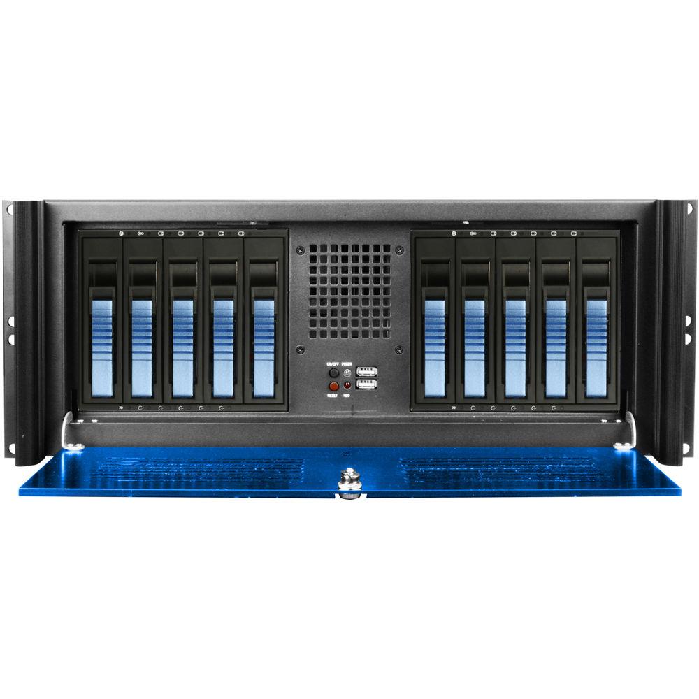 iStarUSA D416-B10BL-BL 10-Bay Compact Rackmount Hot-Swap Chassis
