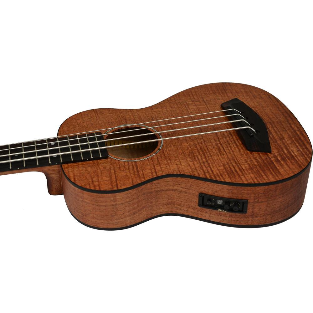 KALA UBASS-EM-FSRW Exotic Mahogany U-Bass with Round Wound Strings