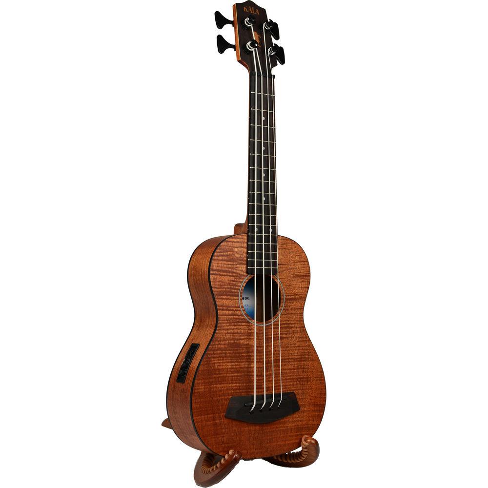 KALA UBASS-EM-FSRW Exotic Mahogany U-Bass with Round Wound Strings