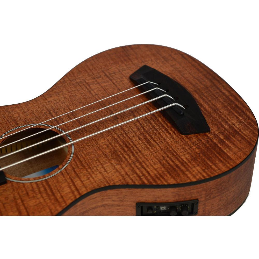 KALA UBASS-EM-FSRW Exotic Mahogany U-Bass with Round Wound Strings