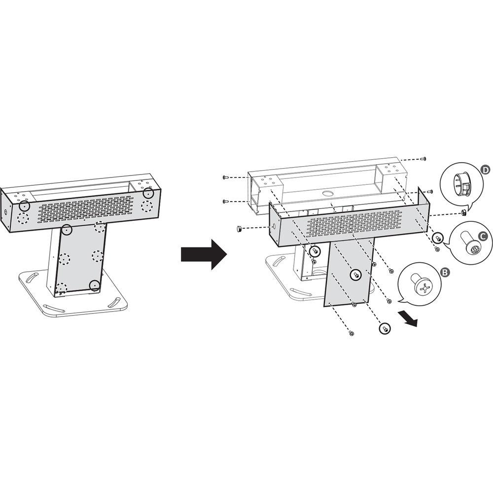 LG Stand for 55XE3C Signage Display