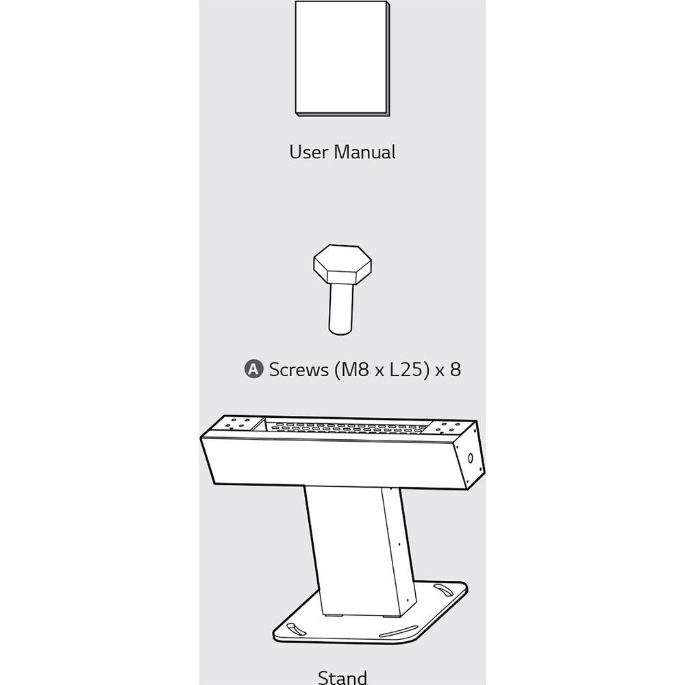 LG Stand for 55XE3C Signage Display