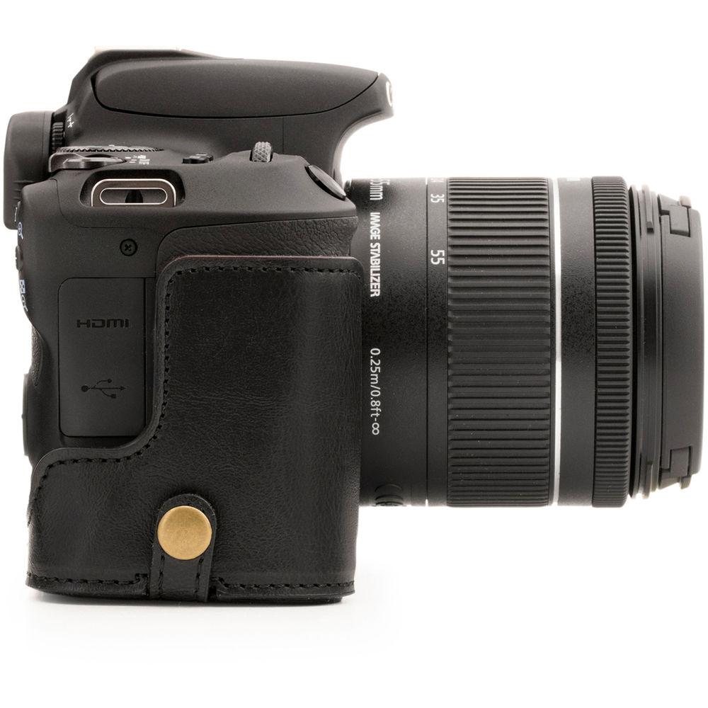 MegaGear Ever Ready Half Case and Strap for Canon EOS Rebel SL2, EOS 200D, Kiss X9